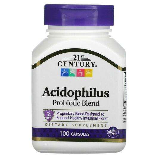 Основное фото товара 21st Century, Ацидофилус, Acidophilus Probiotic Blend, 100 капсул