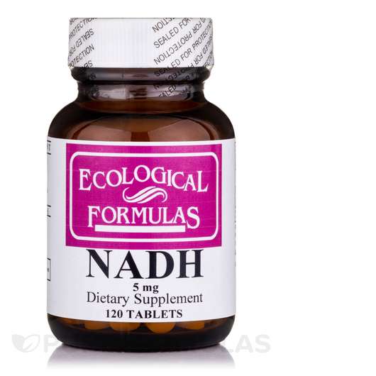 Основное фото товара Ecological Formulas, НАДН кофермент, NADH 5 mg, 120 таблеток