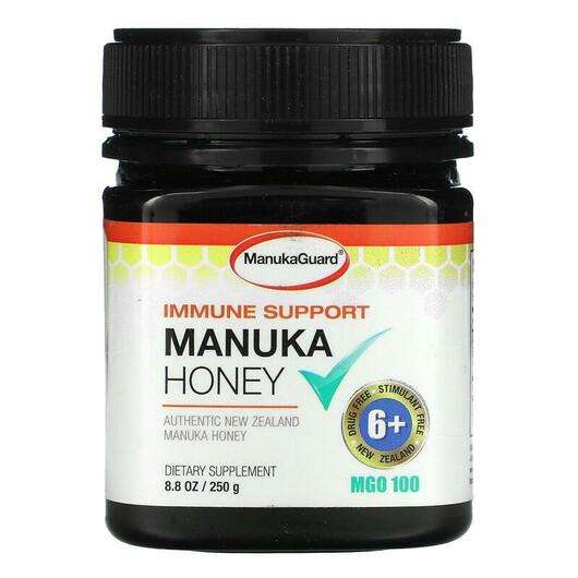 Основное фото товара ManukaGuard, Манука Мед, Immune Support Manuka Honey MGO 100 8...