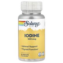 Йод 500 мкг Iodine from Potassium Iodide 500 mcg Solaray Йод 500 мкг Iodine from Potassium Iodide 500 mcg Solaray