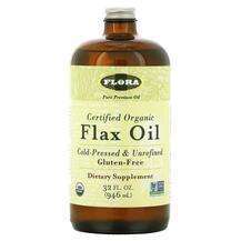 Flora, Certified Organic Flax Oil, 946 ml