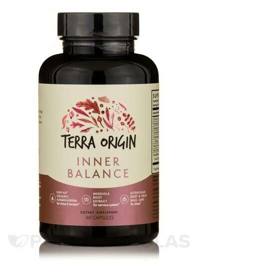 Основне фото товара Terra Origin, Inner Balance, Підтримка стресу, 60 капсул