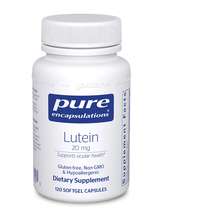 Lutein 20 mg Лютеин Pure Encapsulations 120 капсул Lutein 20 mg Лютеин Pure Encapsulations 120 капсул