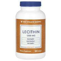 The Vitamin Shoppe, Лецитин, Lecithin 1200 mg, 180 капсул