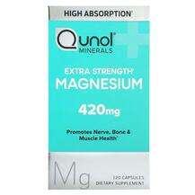 Qunol, Магний, Magnesium Extra Strength 210 mg, 120 капсул