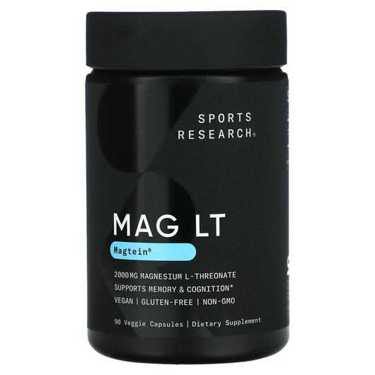 Основне фото товара Sports Research, Magnesium L-Threonate 2000 mg, Магній L-Треон...