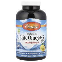 Elite Omega 3 Рыбий жир Омега-3 1600 г Carlson 240 капсул