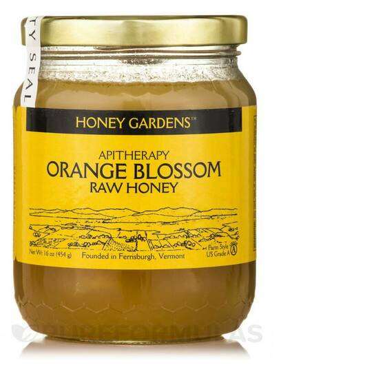 Основное фото товара Honey Gardens, Мед, Raw Honey | Orange Blossom, 454 г