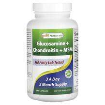 Best Naturals, Glucosamine + Chondroitin + MSM, Глюкозамін Хон...