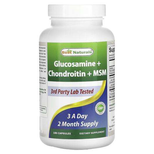 Основное фото товара Best Naturals, Глюкозамин Хондроитин, Glucosamine + Chondroiti...