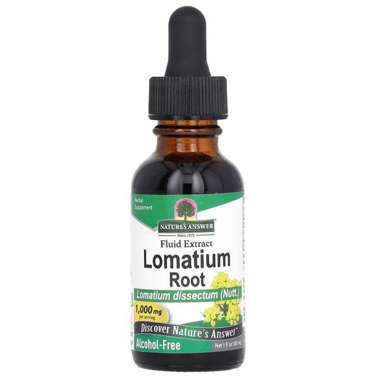 Основное фото товара Lomatium Alcohol Free Основное фото товара Nature's Answer, Ломатиум, Lomatium Alcohol Free, 30 мл