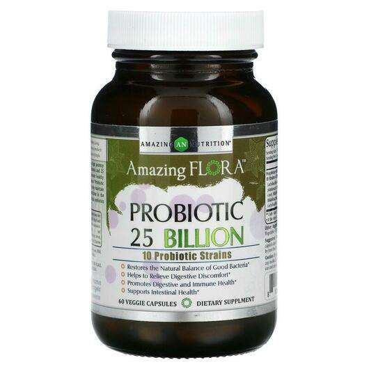 Основне фото товара Amazing Nutrition, Amazing Flora Probiotic 25 Billion CFU, Про...