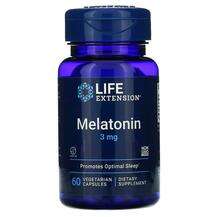 Life Extension, Melatonin 3 mg, 60 Vegetarian Capsules