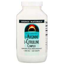 Source Naturals, L-Arginine L-Citrulline Complex 1000 mg, L-Ци...