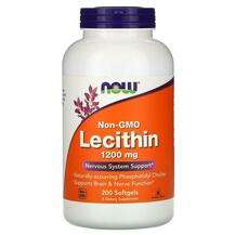 Now, Lecithin 1200 mg, Лецитин 1200 мг, 200 капсул
