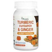 Turmeric Curcumin & Ginger with Black Pepper Extract, Курк...