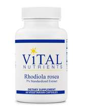 Vital Nutrients, Rhodiola rosea 3% 200 mg, 60 Vegetarian Capsules