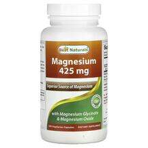 Best Naturals, Магний, Magnesium 425 mg, 180 капсул