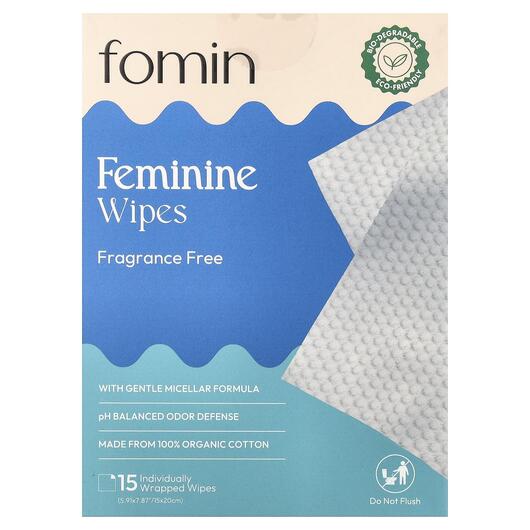 Основне фото товара Feminine Wipes Fragrance, Засоби гігієни, 15 Individually Wrapped