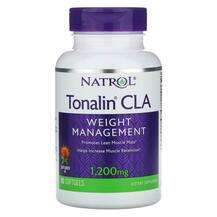 Natrol, Tonalin CLA Safflower Oil 1200 mg, Лінолева кислота, 9...