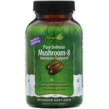 Irwin Naturals, Грибы, Pure Defense Mushroom-8 Immune Support,...
