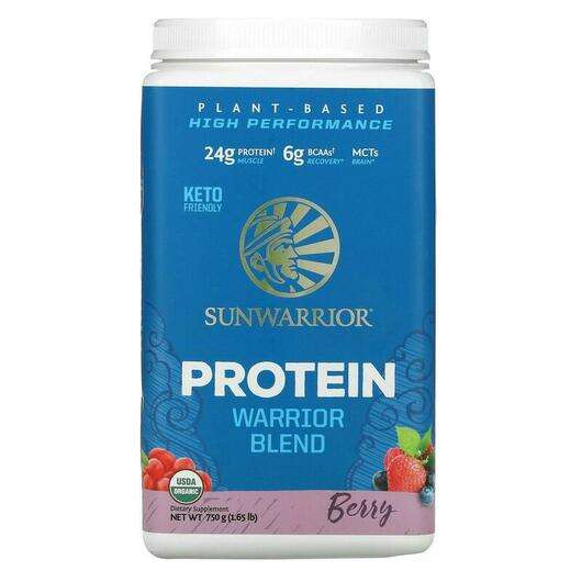 Основне фото товара Sunwarrior, Protein Warrior Blend, Органічний Протеїн, 750 г