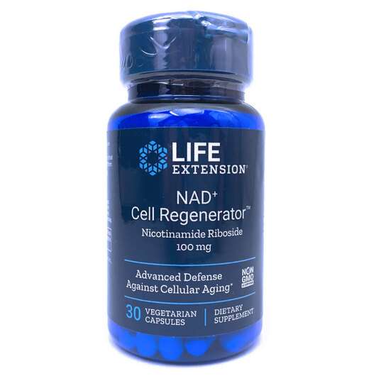 Основне фото товара Life Extension, NAD+ 100 mg, НАД 100 мг, 30 капсул