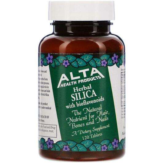 Основное фото товара Alta Health, Кремний с биофлавоноидами, Herbal Silica, 120 таб...