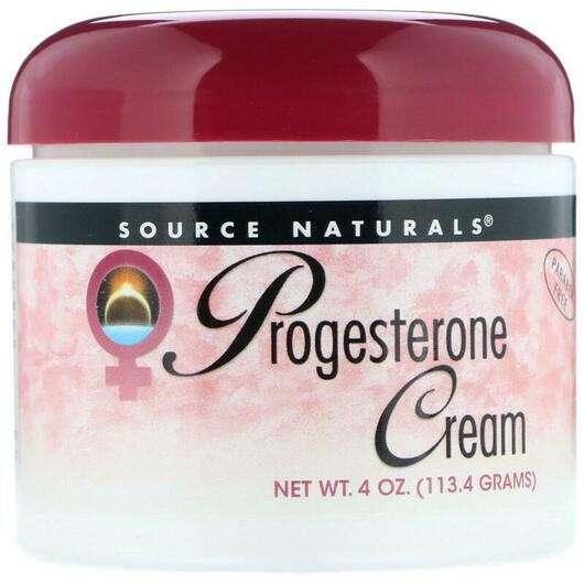 Основне фото товара Source Naturals, Progesterone Cream, Прогестерон Крем, 113.4 г