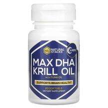 Natural Stacks, Max DHA Krill Oil with Tuna Oil, 60 Softgels