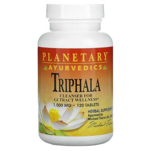 Основне фото товара Planetary Herbals, Ayurvedics Triphala 1000 mg, Трифала, 120 т...