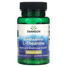 Swanson, Suntheanine L-Theanine 100 mg, L-Теанін, 60 капсул