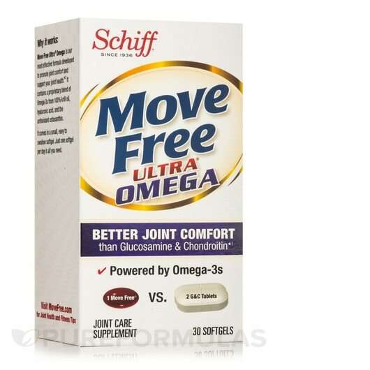 Основне фото товара Schiff, Move Free Ultra Omega, Омега 3, 30 капсул