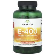 E 400 IU Mixed Tocopherols Витамин E Swanson 250 капсул