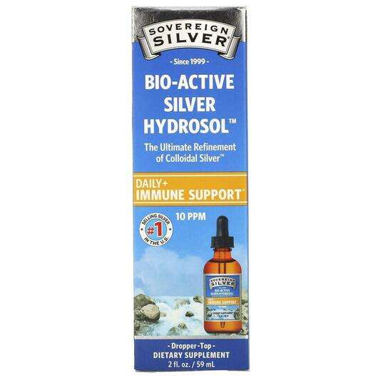 Основне фото товара Sovereign Silver, Bio-Active Silver Hydrosol Dropper-Top 10 pp...
