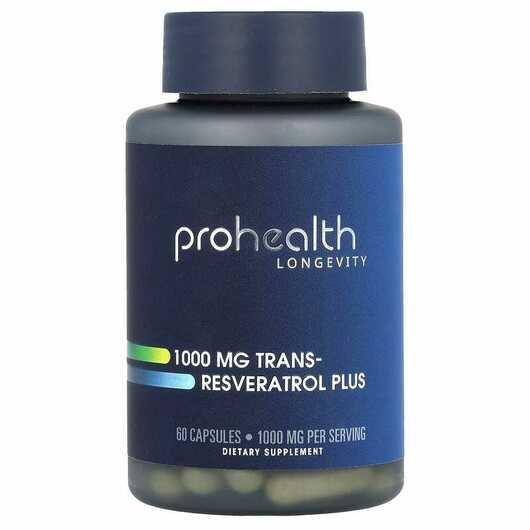 Основне фото товара ProHealth Longevity, Trans-Resveratrol 1000 mg, Ресвератрол, 6...