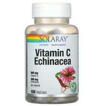Solaray, Vitamin C Echinacea 500 mg, Вітамін C з ехінацеєю 500...