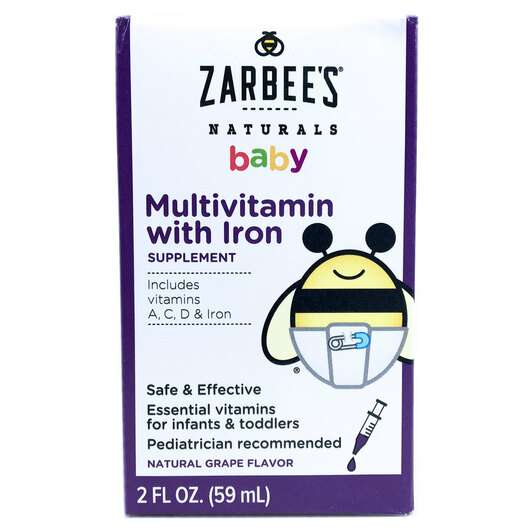 Основное фото товара Мультивитамины для детей, Naturals Baby Multivitamin with Iron...