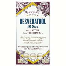 ReserveAge Nutrition, Ресвератрол, Resveratrol 100 mg, 60 капсул