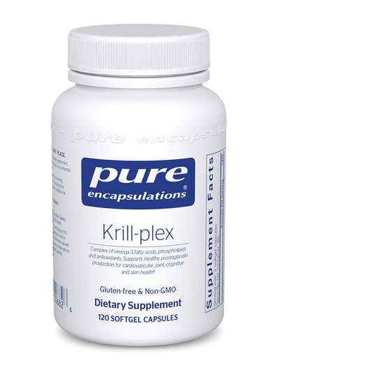 Основне фото товара Pure Encapsulations, Krill-plex, Олія Антарктичного Кріля, 120...