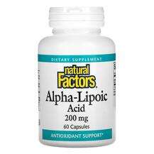Natural Factors, Alpha-Lipoic Acid 200 mg, Альфа-ліпоєва кисло...