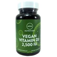 MRM Nutrition, Vegan Vitamin D3 2500 IU, 60 Vegan Capsules