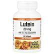 Фото товару Natural Factors, Lutein 20 mg, Лютеїн, 60 капсул