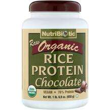 NutriBiotic, Рисовый протеин, Raw Organic Rice Protein Chocola...