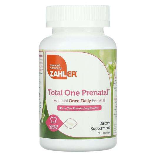 Основне фото товара Zahler, Total One Prenatal, Мультивітаміни для вагітних, 90 ка...