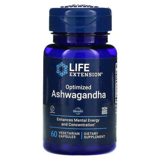 Основне фото товара Life Extension, Optimized Ashwagandha, Ашваганда, 60 капсул