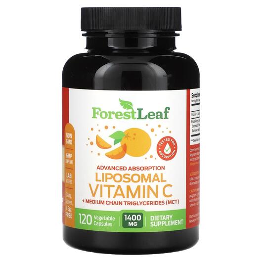 Основне фото товара Forest Leaf, Liposomal Vitamin C, Вітамін C Ліпосомальний, 120 ка