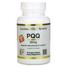 California Gold Nutrition, Пирролохинолинхинон 20 мг, PQQ 20 m...