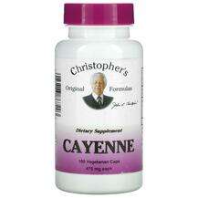 Christopher's Original Formulas, Cayenne 475 mg, Перець каєнсь...