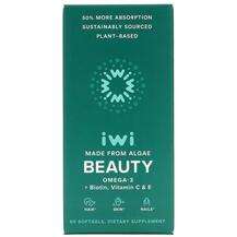 iWi, Beauty Omega-3 + Biotin Vitamin C & E, 60 Softgels